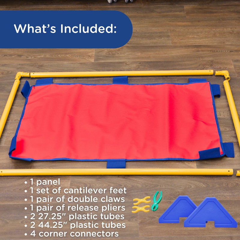 Rectangle Playpanel - With Feet, Red