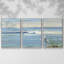 Sunrise Bay - 3 pièces, reproduction sur toile-2090668875-2090668874