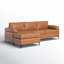 Canapé et chaise modulaire réversible en similicuir de 100,78 po de large Brevick-1568763725