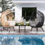Fauteuil de patio en osier PE-924542427