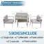 Canapé modulaire d'extérieur réversible avec coussins 27 po Denooyer