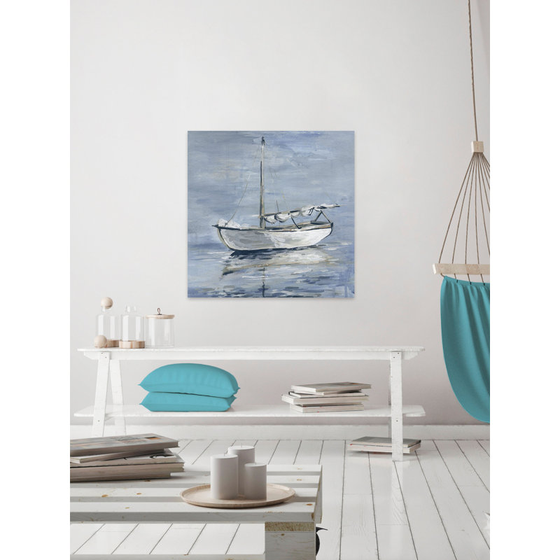 « anchore away », reproduction sur toile tendue, H 40 po x l 40 po x P 1,5 po