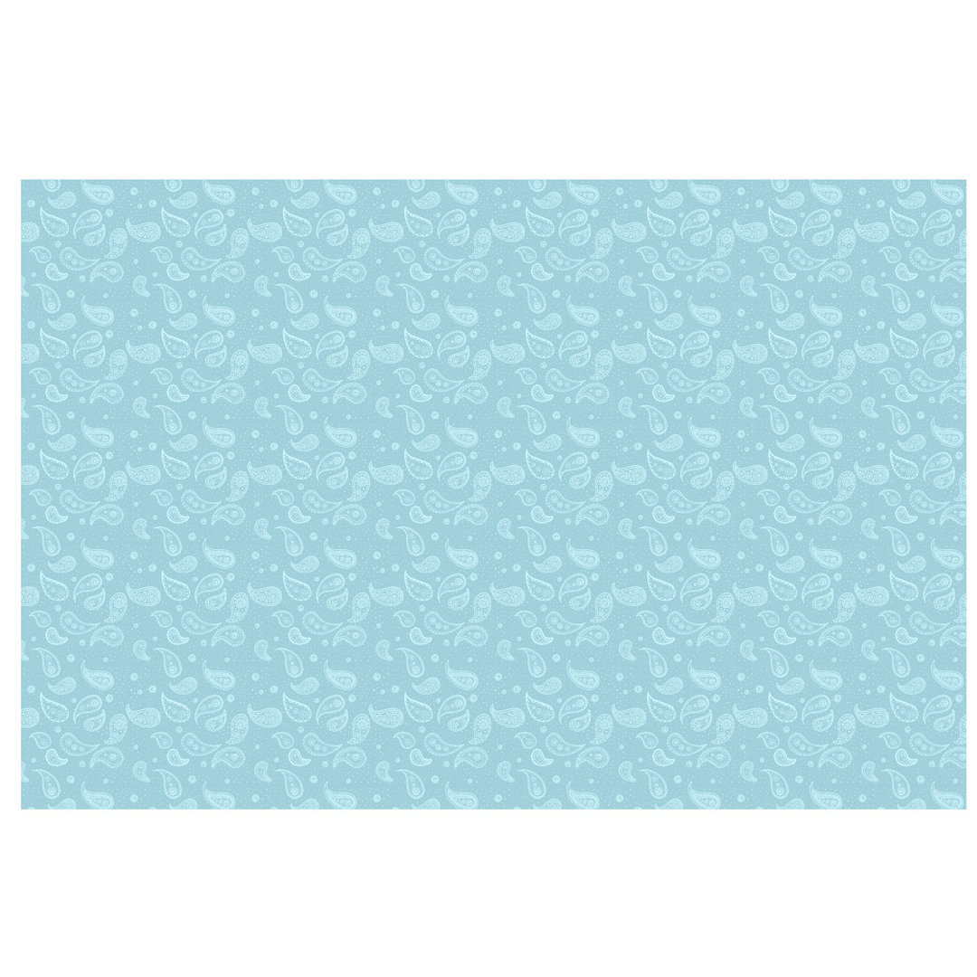 Delicate Paisley Pattern 2.4m x 2.4m Embossed Matt Peel & Stick Wall Mural