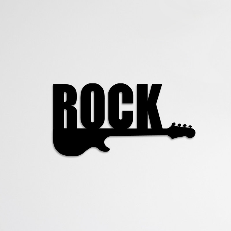 Wall Decor on Metal, Black