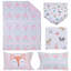 Aztec Girl Reversible Animals Quilt And Pillowcase: 100% Polyester Microfiber & Sheets: Cotton/Poly Blend Toddler Bedding Set