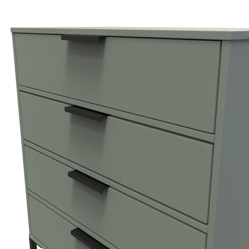 Bibek 76cm W 4 - Drawer Chest of Drawers, Reed Green