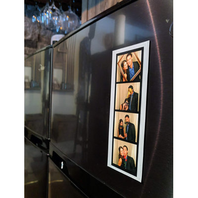 Clear Flexible Magnetic Photo Strip Frames, Shatterproof Vinyl Sleeves for 2x6 Inch Photo Booth Strips (5 Count)