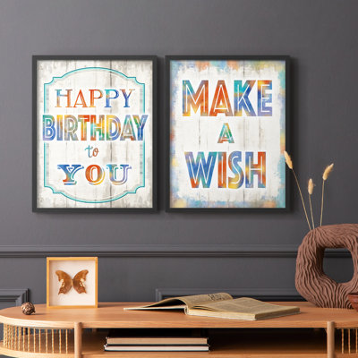 Happy Birthday to You-Premium Framed Print -Ready to Hang - No Nails Required - No Nails Required