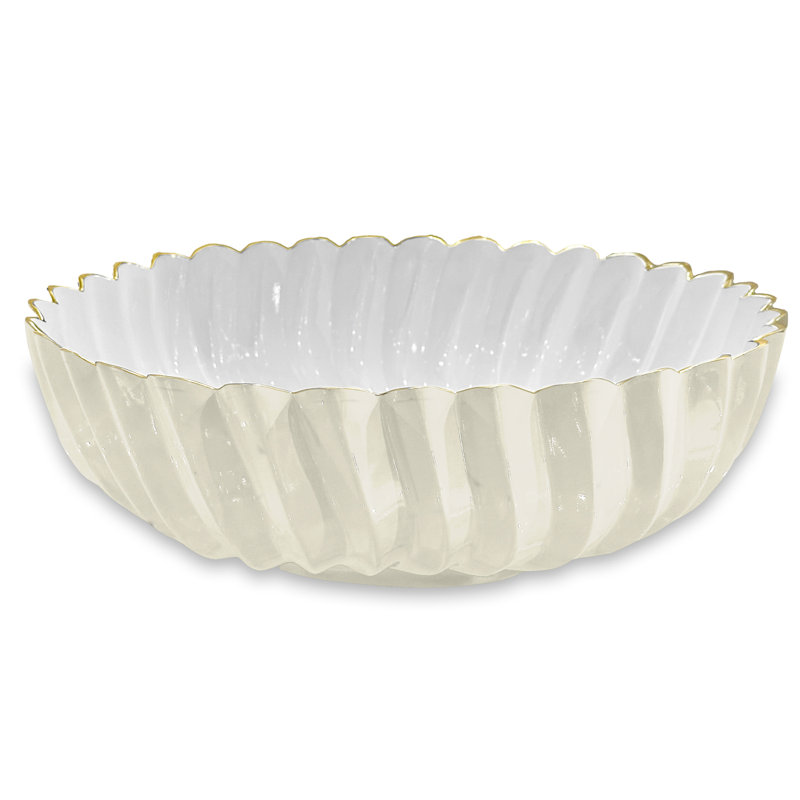 Encanto Serving Bowl, Cream/White, 14"