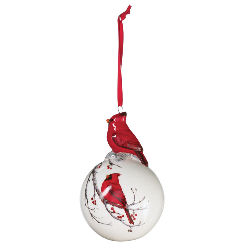 Ornement boule cardinal Bryony
