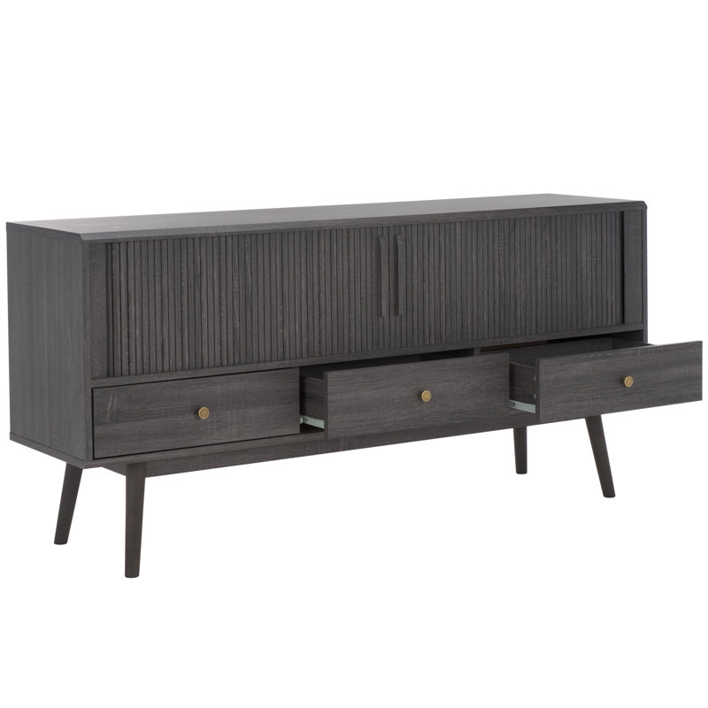 TV Stand for TVs up to 60", Distressed Black
