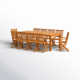 Anautica 87'' Rectangular 10 - Person Outdoor Dining Set
