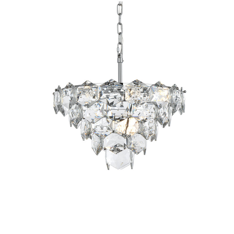 Lustre 20 pouces Cinda, Chrome chrome