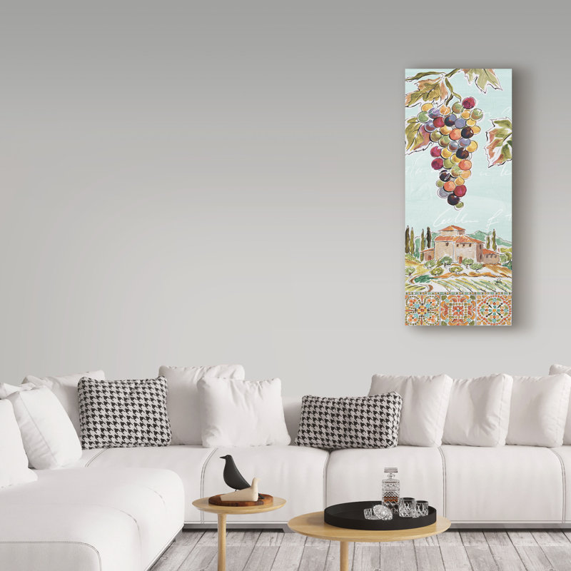 Reproduction de peinture acrylique sur toile tendue « tuscan breeze v », H 19 po x l 8 po x P 2 po