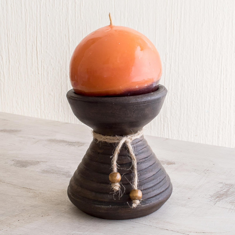 Novelty Candle with Ceramic Holder