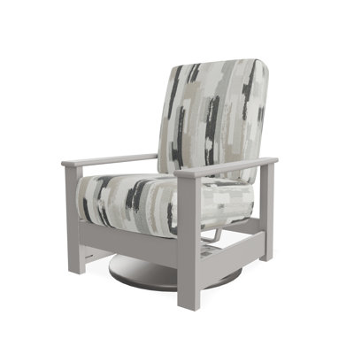 Chaise berçante pivotante cachée en polymère Leeward