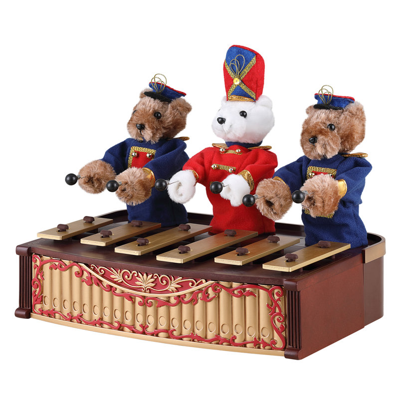 Retro Animated Bandstand Bears