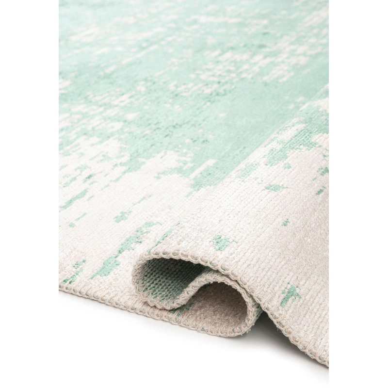 Allexis Abstract Hand Loom Indoor / Outdoor Area Rug, Rectangle 5'3" x 7'6"