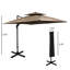 Parasol de patio extérieur avec base-981889709-981889708