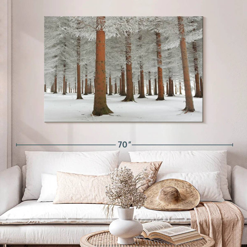 Harnek Nature en blanc, H 34 po x l 51 po