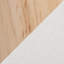 Banc de rangement contemporain en bois naturel et tissu beige