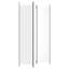 vidaXL 3-Panel Room Divider White 59.1"x86.6" Fabric-94826618-88446018-88446019