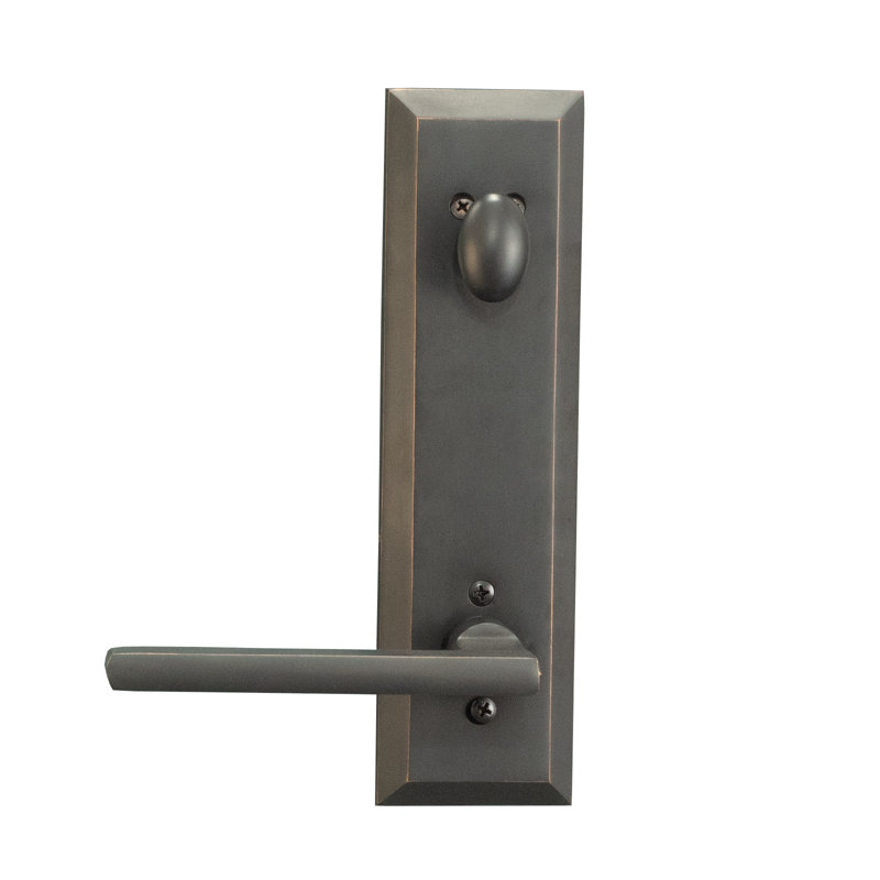 Handle With Lever And Deadbolt, Oil Rubbed Bronze, Right
