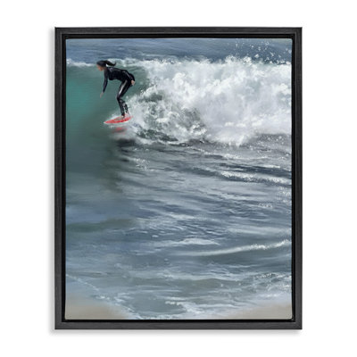 "Cali Surfer Girl", art mural sur toile flottante par Matthew Piotrowicz
