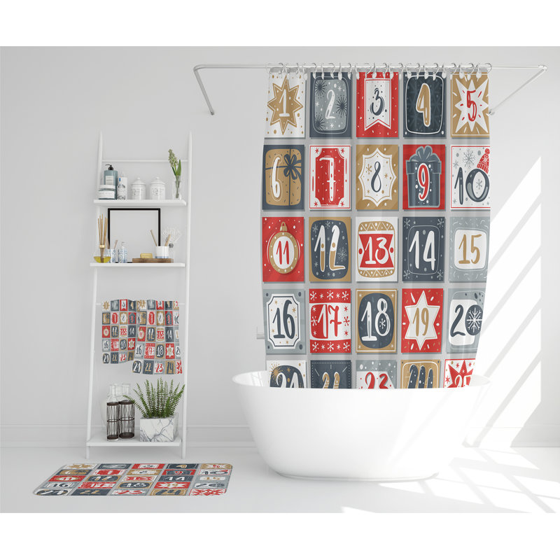 Nassi Polyester Shower Curtain Set