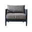 Chaise longue d'extérieur en aluminium avec coussins