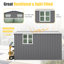 Remise de rangement extérieure 10 pi x 12 pi avec petite maison-123098302