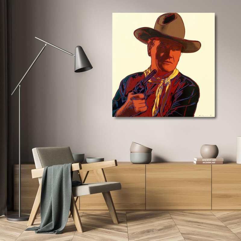 Cowboys et Indiens: John Wayne, H 20 po x l 20 po