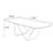 White Marble Rectangular Coffee Table-992978600-992978603