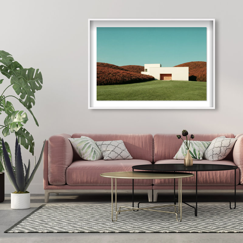 Surreal Architecture Print by Oliver Gal, 55.5"H x 37.5"W, White Shadowbox