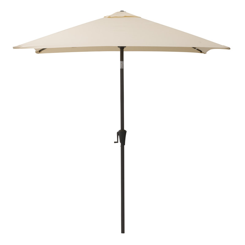 Parasol de marché carré Fidel, Blanc chaud
