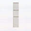 Armoire de rangement spacieuse avec portes, tablettes et tiroirs pour une vie moderne organisée