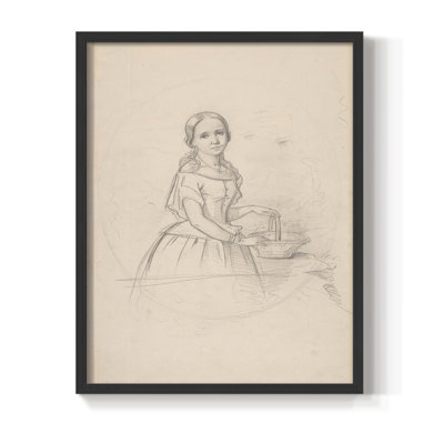 Vintage Sketch XXXIII -Framed Print