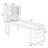 Brown Rectangular Solid Wood+Glass desk-242819930