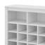 Console de rangement moderne à 24 compartiments pour chaussures - armoire à chaussures élégante avec base incurvée-1798800205