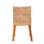 Chaise d'appoint en bois massif beige Beola