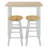 Sigrid 2 - Person Pine Solid Wood Solid Wood Top Four Leg Dining Set