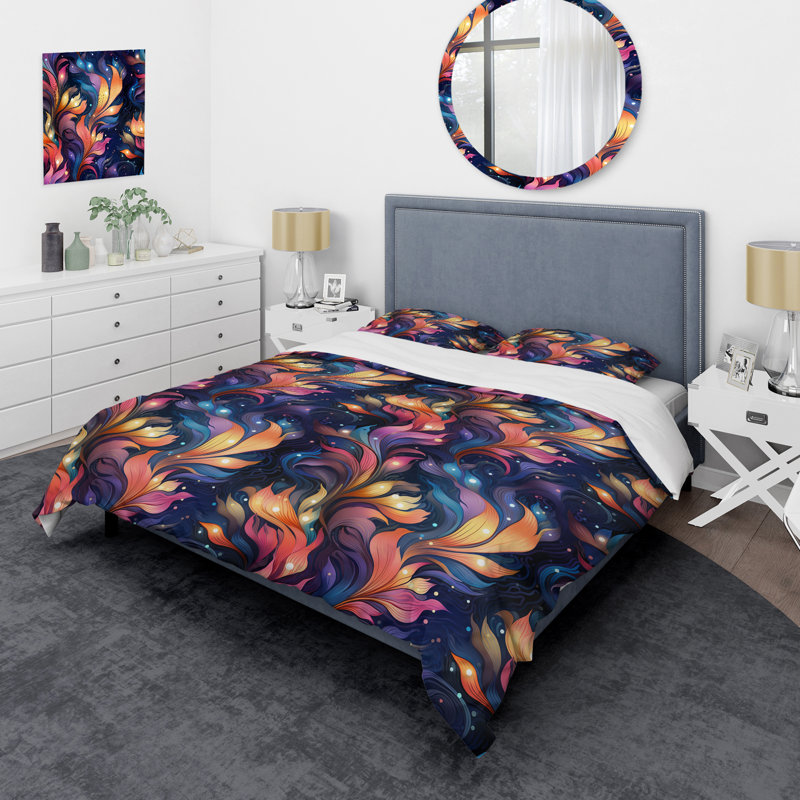 Ensemble de housse de couette Astrath, Housse de couette simple + 1 taie décorative stan