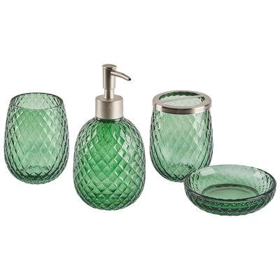 4-tlg. Badezimmerzubehör-Set Cactier