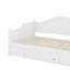 Lit de jour simple en bois allongé avec tiroirs de rangement, canapé-lit en bois pour le salon-407497700