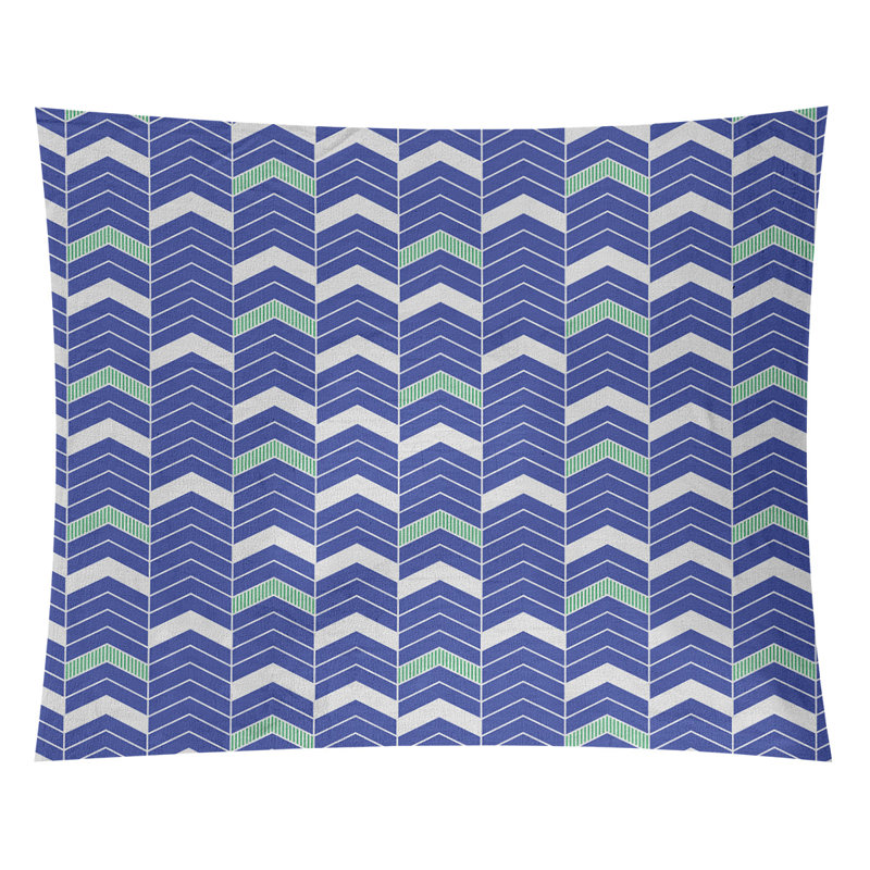 Tapisserie Stephenie, H 27,5 po x l 37,5 po, Bleu / Vert
