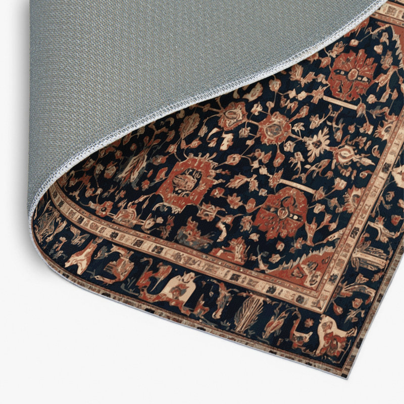 Tapis d'intérieur et d'extérieur noir Persian, Rectangulaire 2 pi x 3 pi
