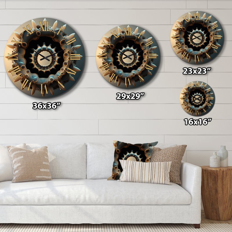 Horloge murale 3D Fractal UniverseI, Petit
