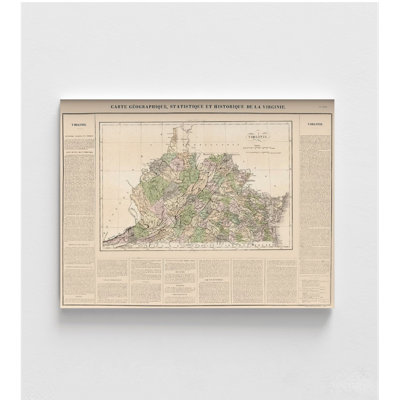 Lado Virginia State Map Poster Print, Antique Map Print, Framed Vintage Poster Print, USA State Map Art Print, Old Dominion Art, Framed Wall Art