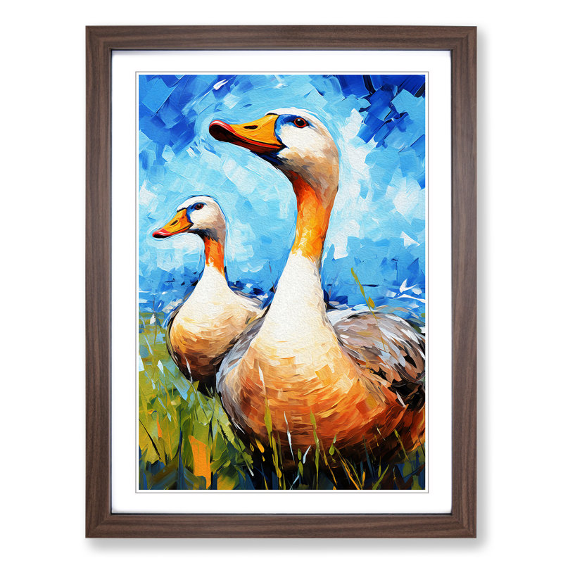 Goose Expressionism - Framed Print
