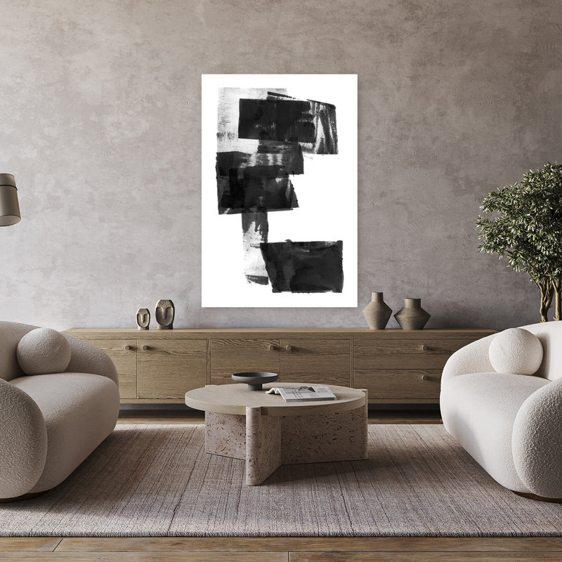 Art contemporain contemporain abstrait géométrique, H 48 po x l 32 po